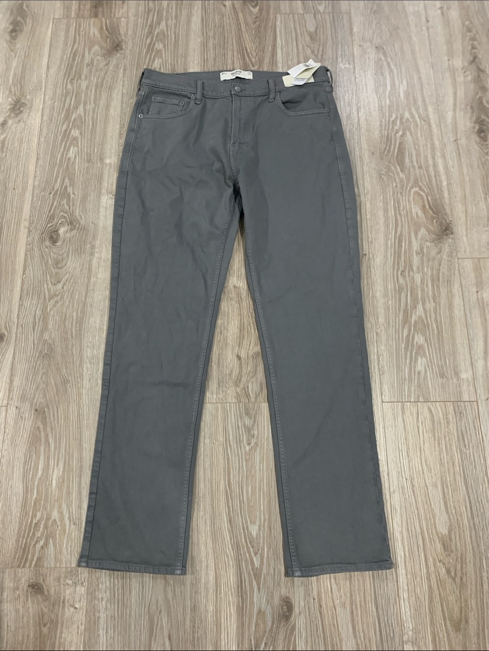 Hollister Slim Straight Gray Pants
